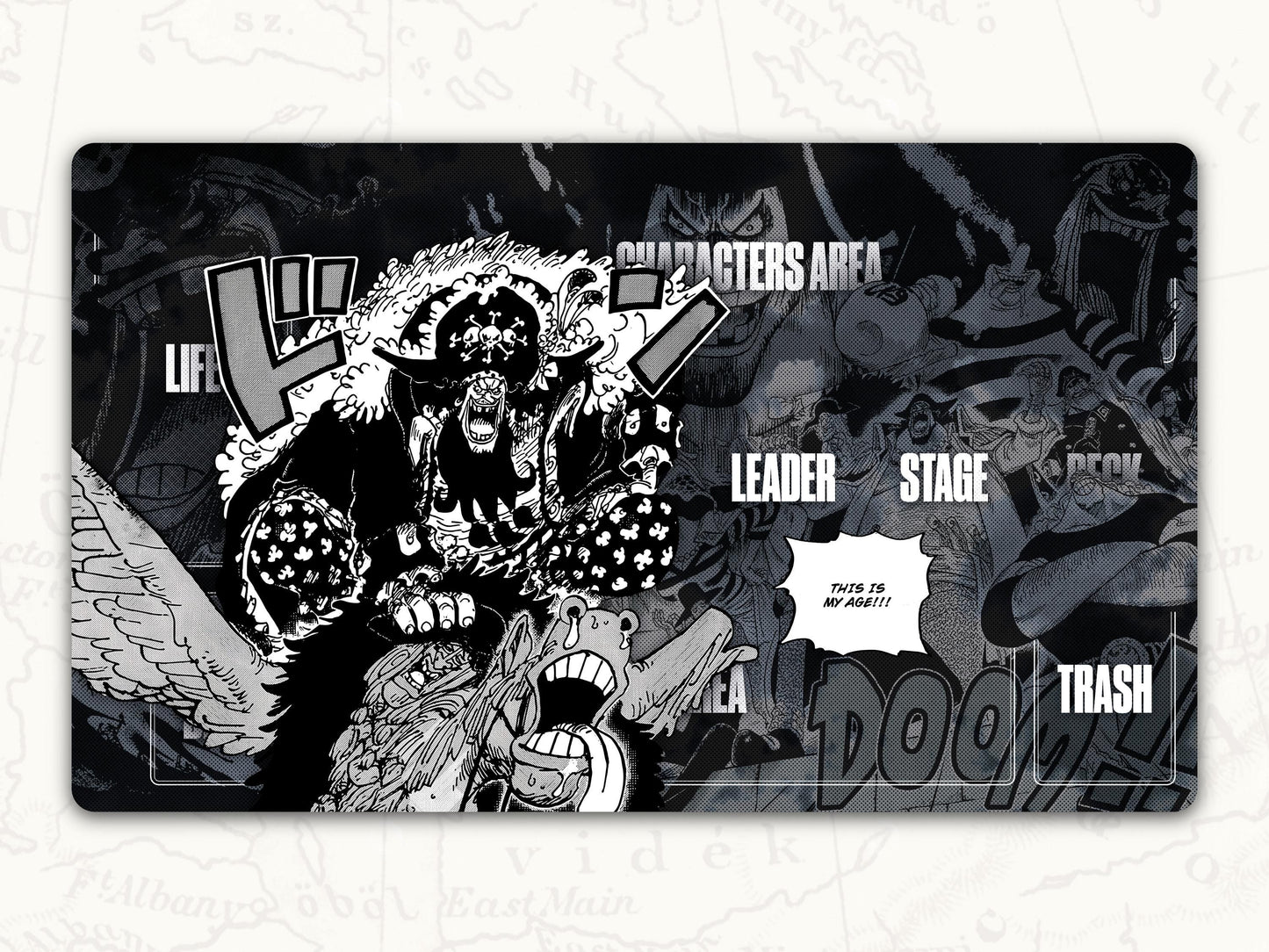 ONE PIECE TCG Playmat: Marshall D. Teach Blackbeard Leader Playmat