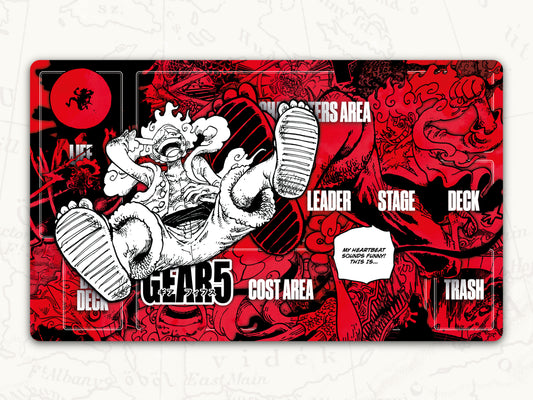 ONE PIECE TCG Playmat: Luffy Gear 5 Leader Playmat