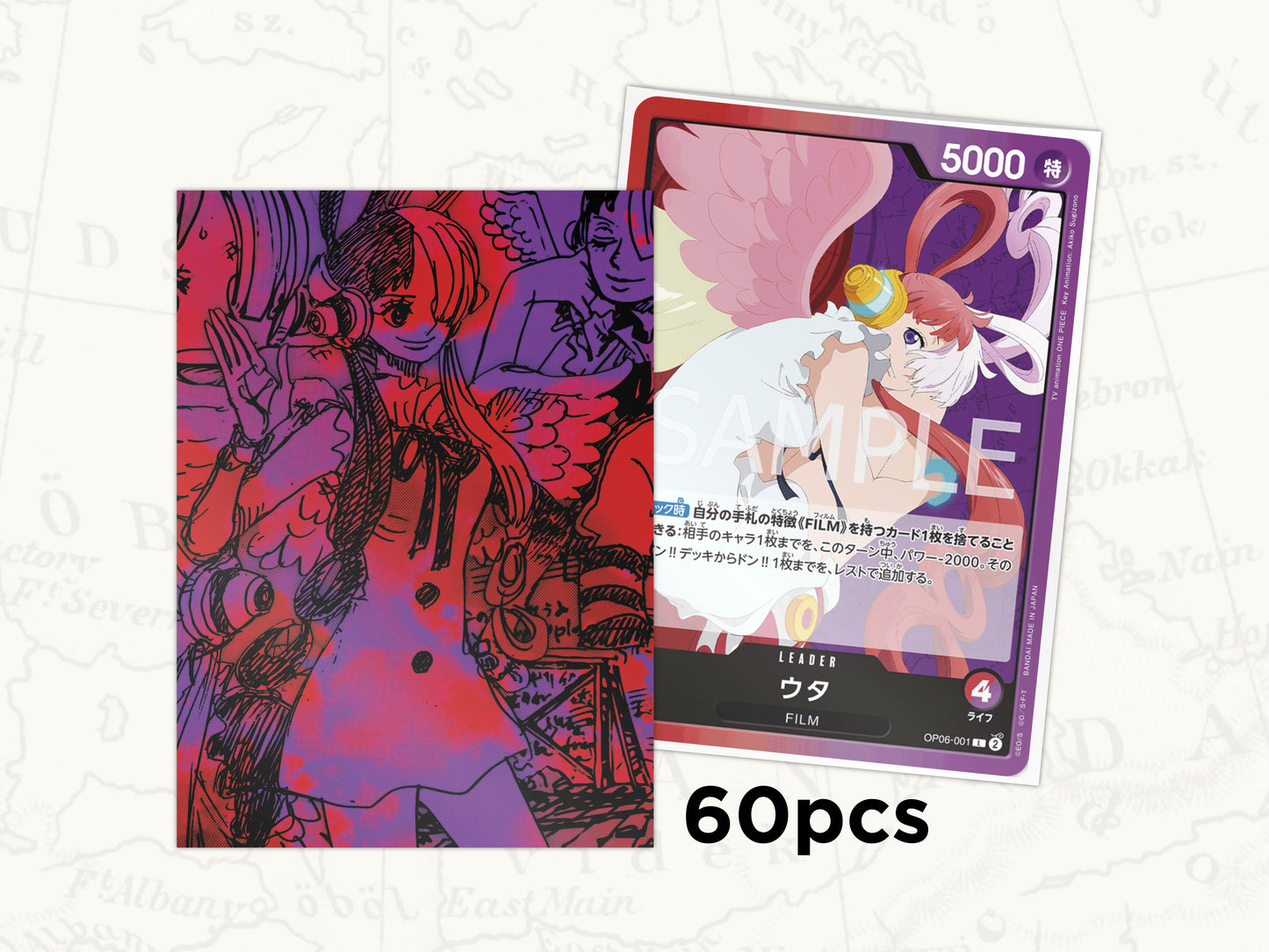 ONE PIECE TCG Sleeves: Uta Leader Sleeves x60pcs