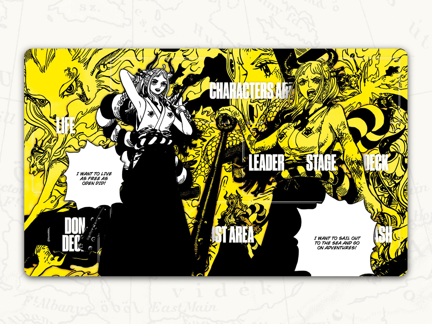 ONE PIECE TCG Playmat: Yamato Leader Playmat