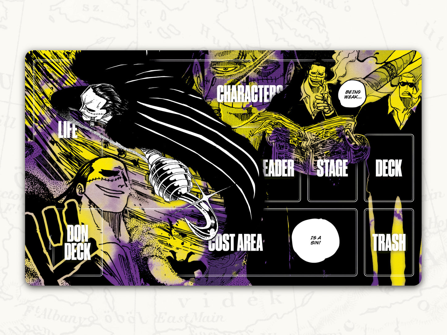 ONE PIECE TCG Playmat: Crocodile Leader Playmat