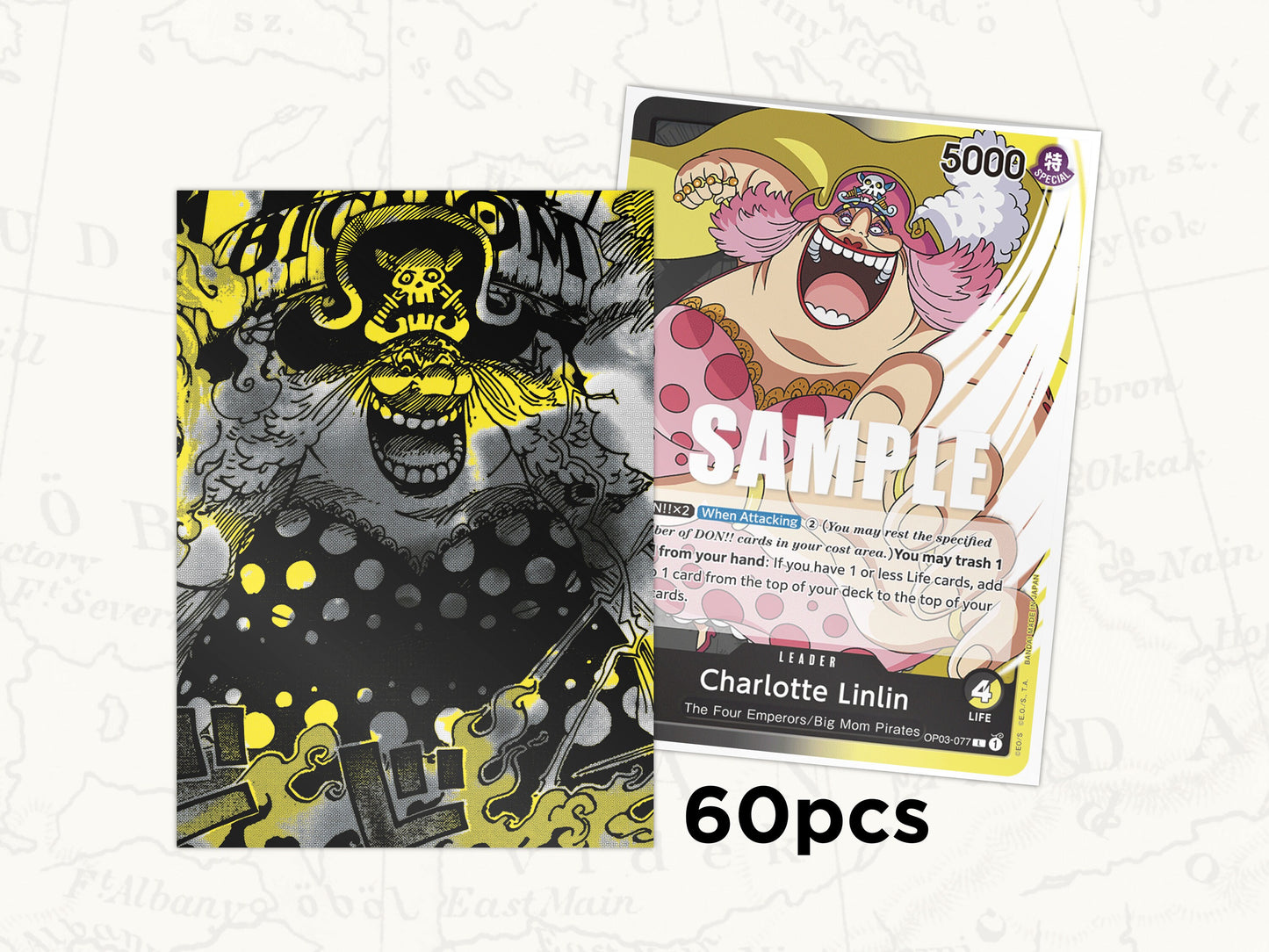 ONE PIECE TCG Sleeves: Big Mom Leader Sleeves x60pcs