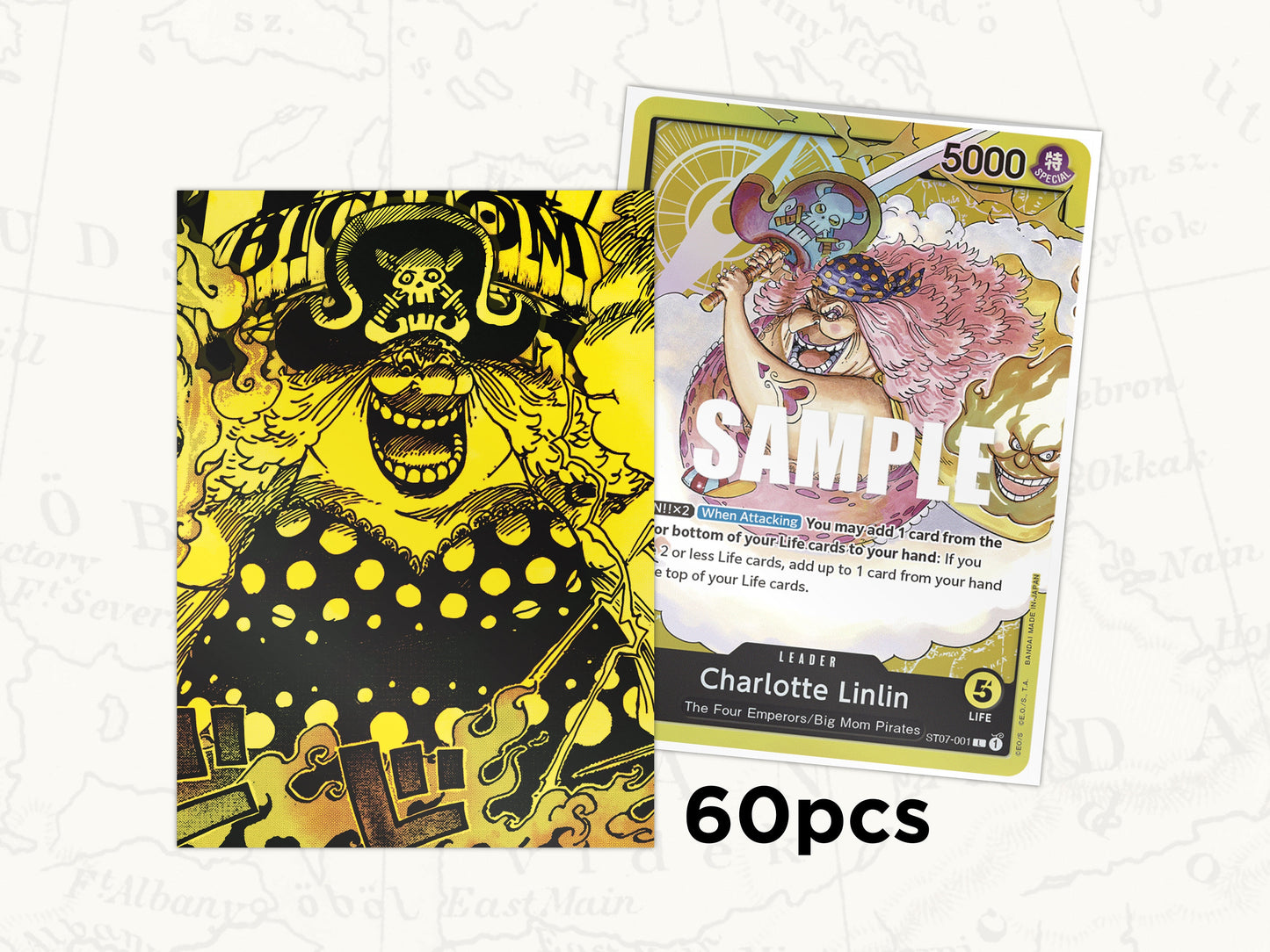 ONE PIECE TCG Sleeves: Big Mom Leader Sleeves x60pcs