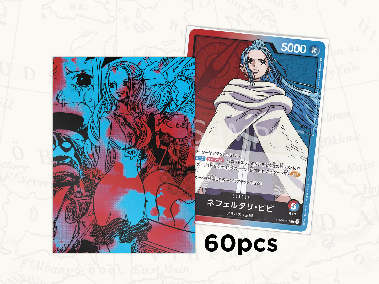 ONE PIECE TCG Sleeves: Vivi Leader Sleeves x60pcs