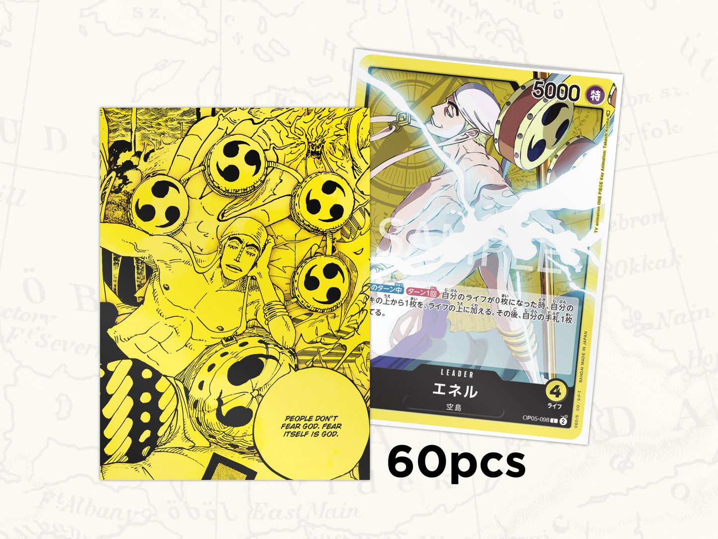 ONE PIECE TCG Sleeves: Enel Leader Sleeves x60pcs