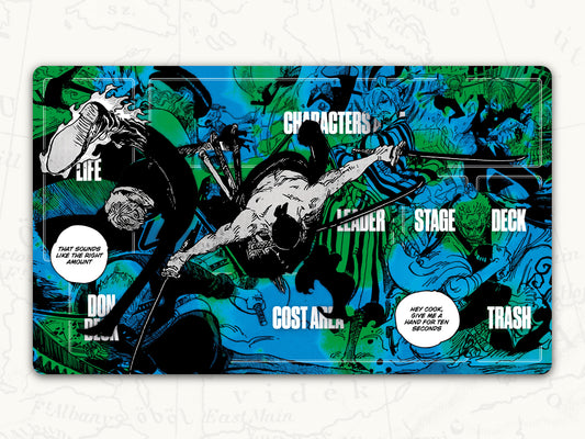 ONE PIECE TCG Playmat: Zoro & Sanji Leader Playmat